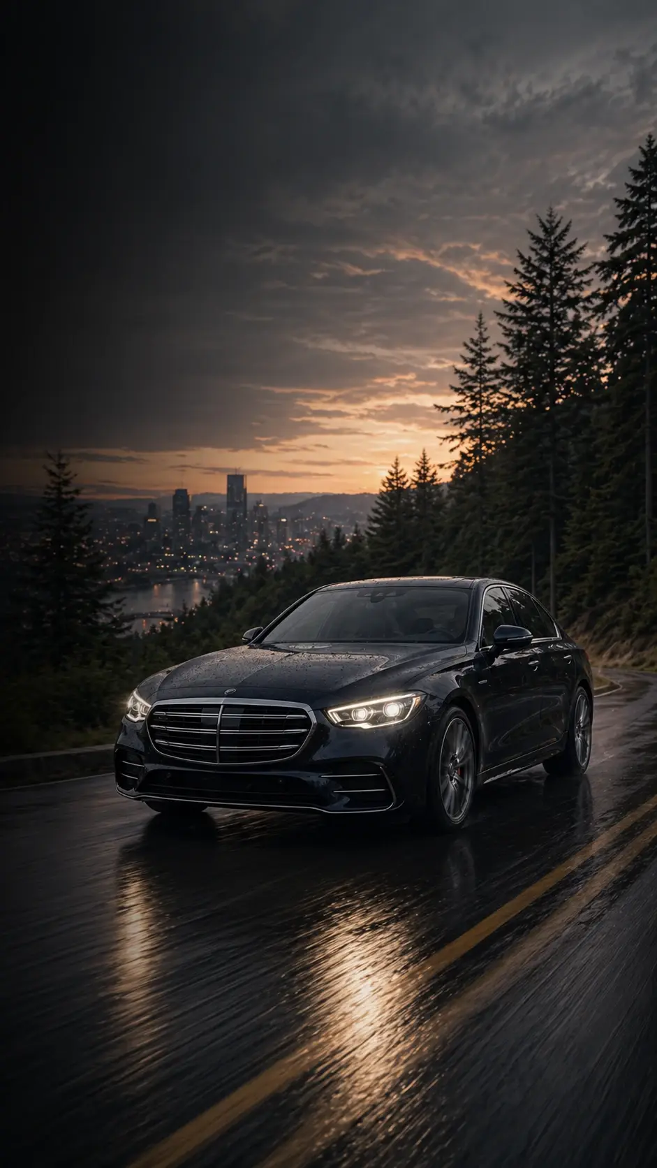Mercedes service landing page hero background for German Formula
