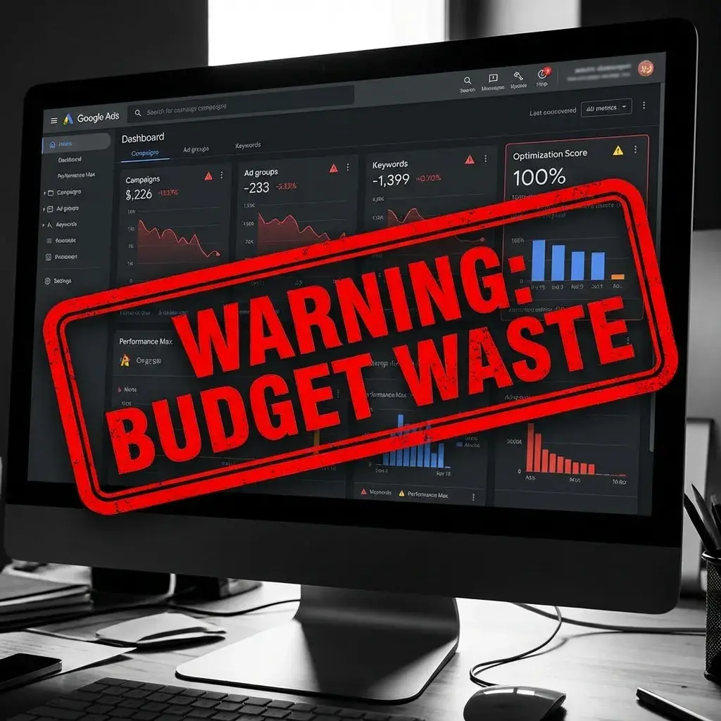 Google Ads Optimization Score Warning